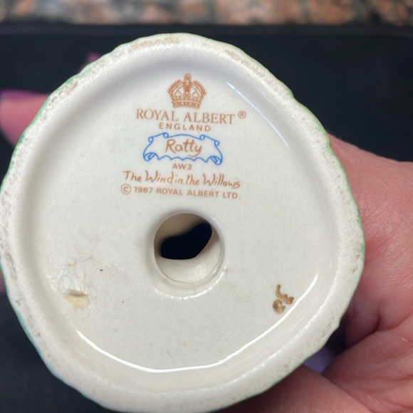 Royal Albert “Ratty” figurine. The Wind in the Willows 1987. 3.5”. Vintage - Picture 6 of 6